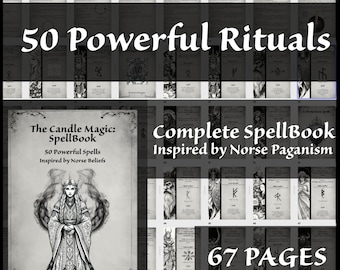 Norse Pagan Spellbook: 50 Candle Magic Rituals (pdf-afdrukbaar)