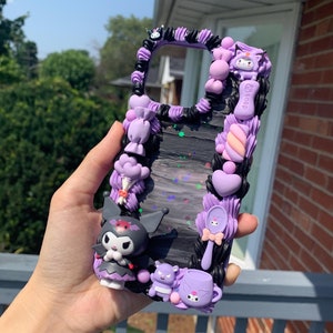 Kawaii Kuromi Decoden Phone Case | Purple Cartoon Cover