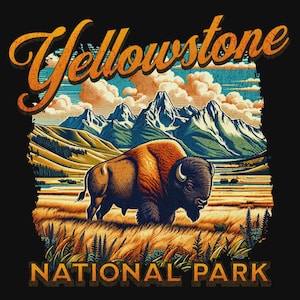 Wilderness Travel PNG – Vintage Yellowstone National Park Art