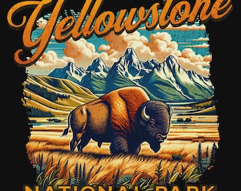 Wilderness Travel PNG – Vintage Yellowstone National Park Art