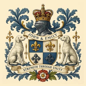 Create a Custom Family Crest Design | Personalized Coat of Arms | Heraldic Emblem | Custom Family Heritage Artwork