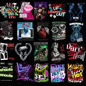 80 Trendy Streetwear PNG Designs | Bold Urban Graphic Tees, Edgy Typography & Transparent Backgrounds