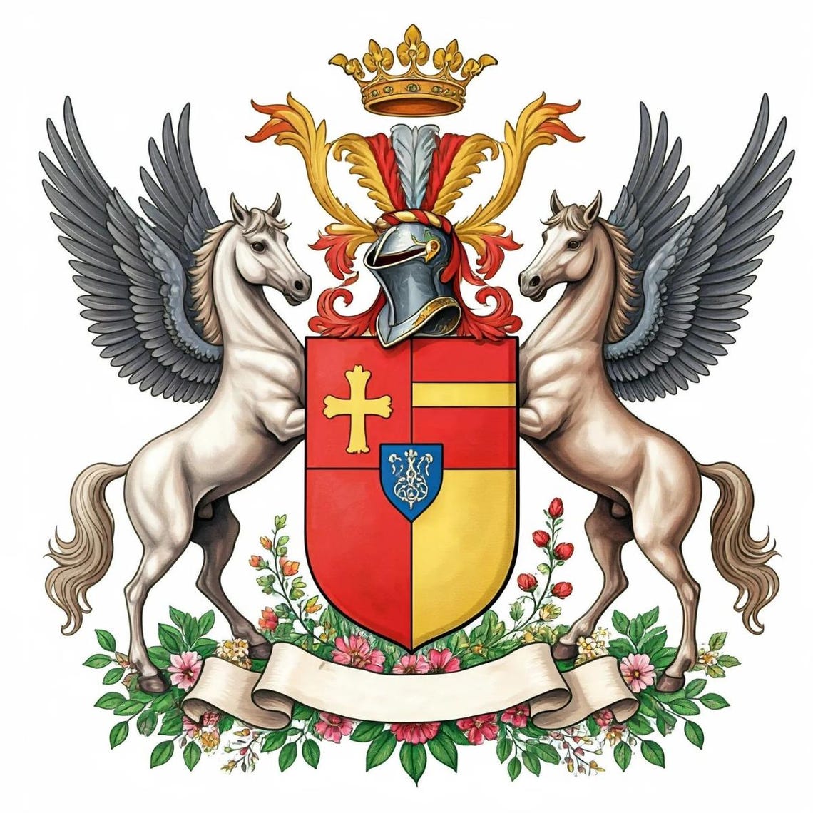 Custom Family Crest Logo – Heritage Shield Design – Personalized Coat ...
