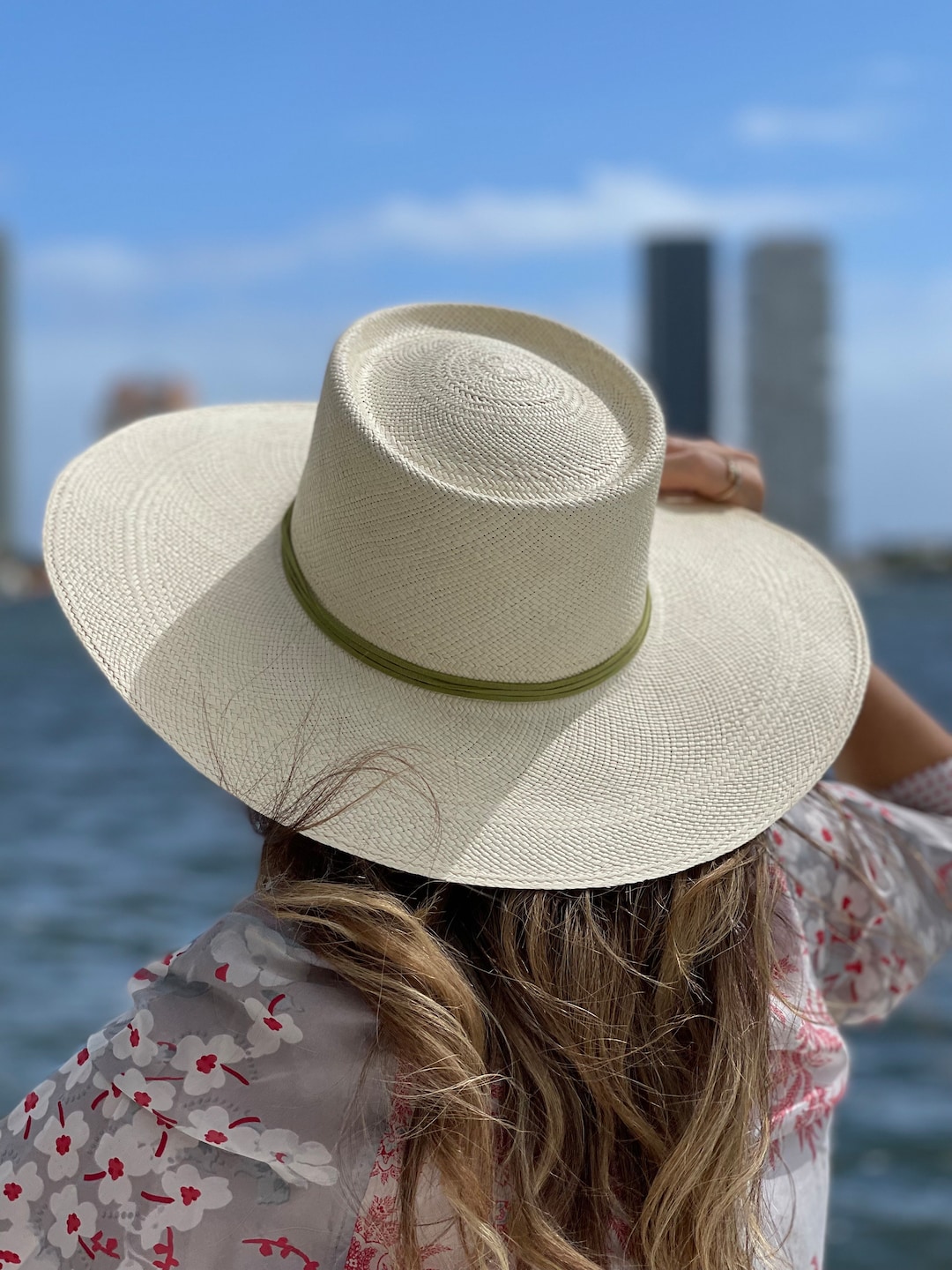 White Summer Hat | Luxury Hat | Wide Brim Hat | Gaucho Hat | Unique Hat ...