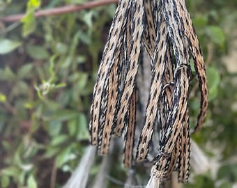 Brown and white horsehair band