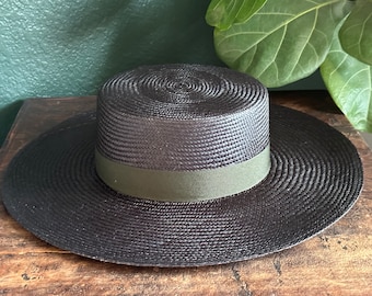 Banana Republic Black Wide Brim Hat - Etsy display picture 2