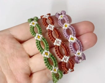 DIY Paracord Daisy Bracelet Weaving Instruction (PDF & Video)