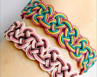 Paracord Bracelet Weaving Instruction, Celtic Knot Bangle (DIY Video)