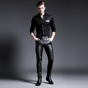 Leather Pants With Rear Zipper - Etsy Leather Pants With Rear Zipper - Etsy
