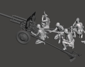Soviet artillery World War 2 3D print stl files