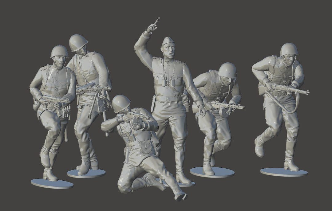 Soviet Infantrys World War 2 3D Print Stl Files - Etsy