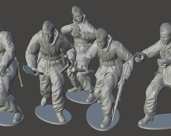Soviet recons team WW2 in Stalingrad 3D print stl files