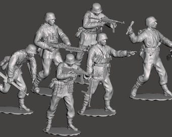 German SS soldiers team World War 2 3D print stl files