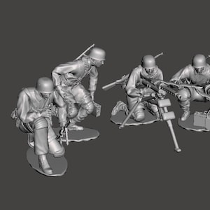 GERMAN PARATROOPERS TEAM WW2  Set 1 - 1:35 stl