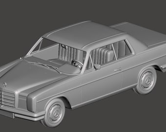 Mercedes- Benz W114 coupe 1969 3D print stl files 1/24