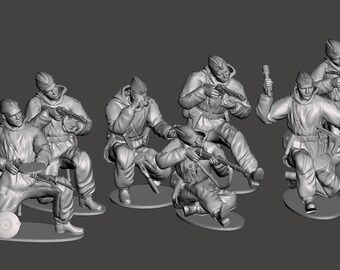 Soviet recons team World War 2 3D print stl files