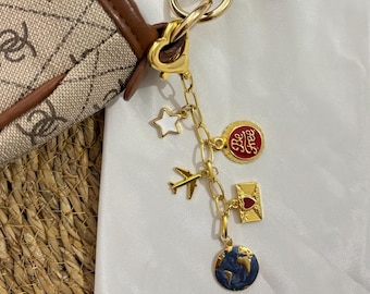 Personalized Charm Keychain, Custom Handbag Charms, Purse Accessory, Custom Bag Charms, Make Your Own Keychain