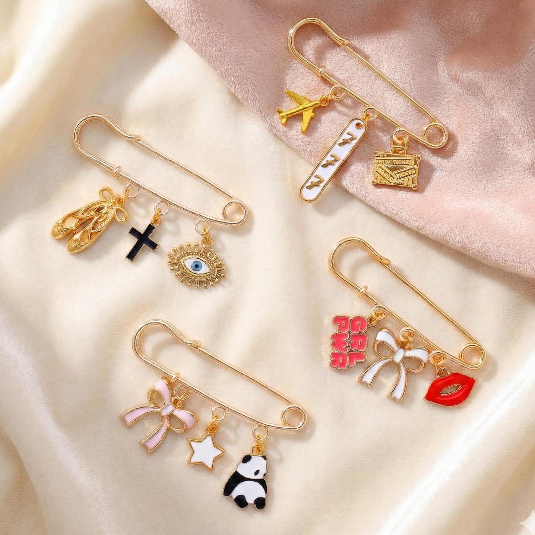 Personalized Gold Baby Pin, Baby Brooch, Baptism Pin, Baby Shower ...