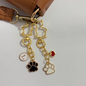Gold Keychain, Personalized Bag Charm, Purse Keychain, Bag Keychain, Bag Charm, Make Your Own Keychain, Purse Charm, Wallet Charm