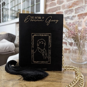 Unique Evening Bag for Book Lovers | Book Clutch Handmade &quot;The Picture of Dorian Gray&quot; Clutchbook | Women&#39;s Literary-Inspired Purse