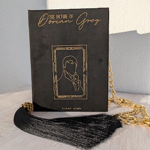 Einzigartige Abendtasche für Buchliebhaber | "Buch-Clutch ""Das Bildnis des Dorian Gray"" Clutchbook | Literatur inspirierte Damen Geldbörse