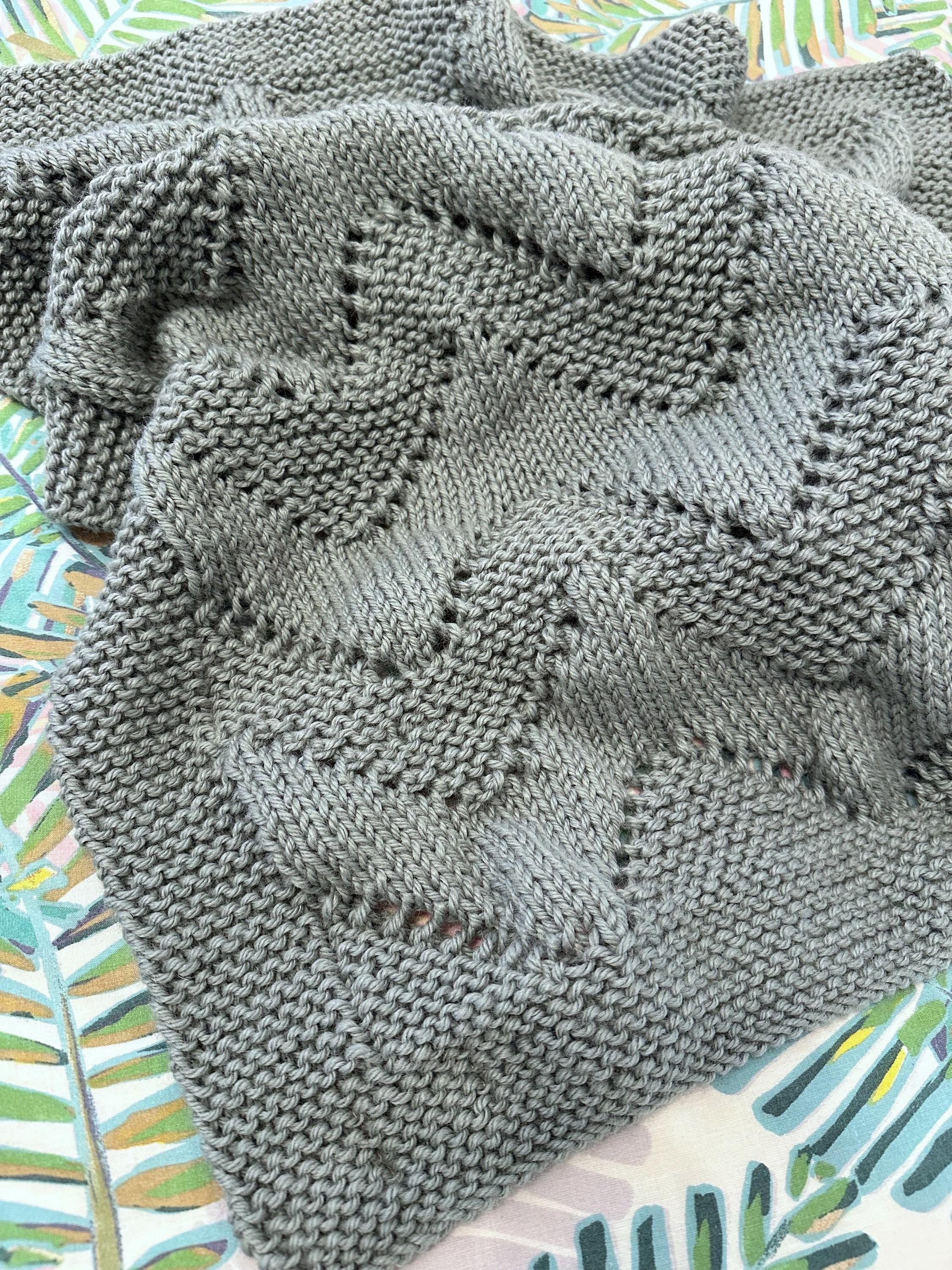 Easy Baby Blanket Knitting Pattern PDF – Beginner Friendly Knit Blanket ...