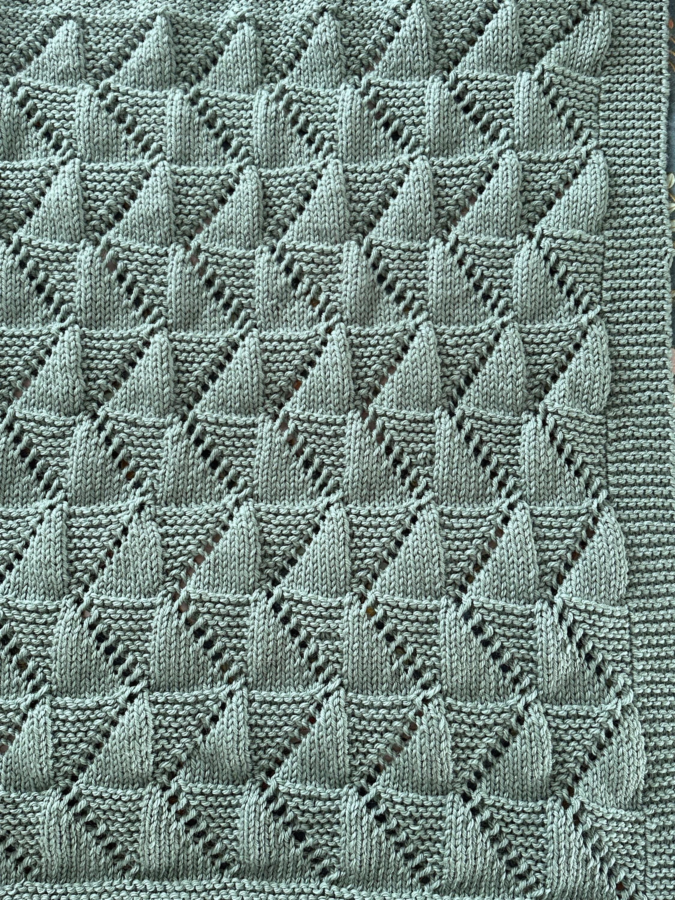 Easy Baby Blanket Knitting Pattern PDF – Beginner Friendly Knit Blanket ...