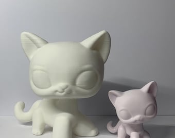 Custom Choose your own 3D Printed Jumbo Littlest Pet Shop Base - Paint your own!