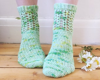 Crochet Pattern - Gladioli Socks