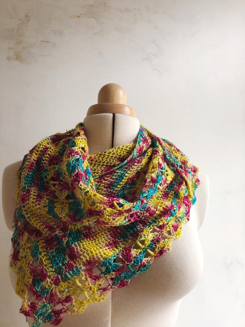 Crochet Pattern Kaleidoscope Shawl Etsy