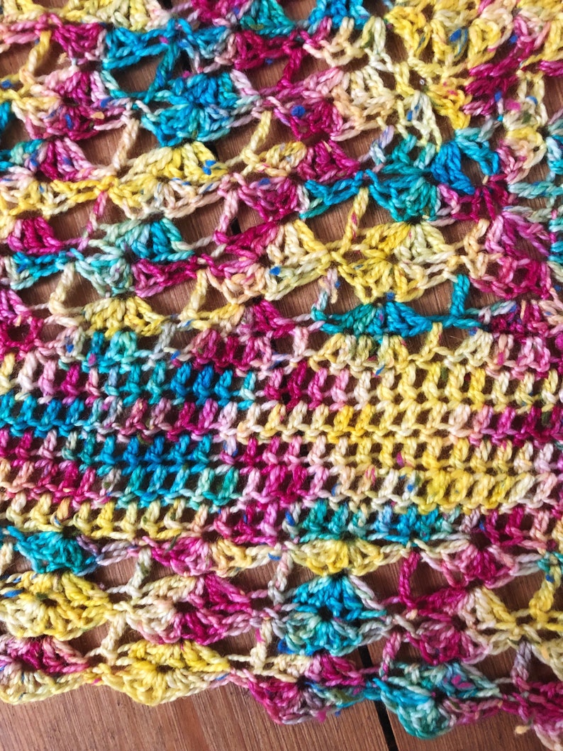 Crochet Pattern Kaleidoscope Shawl Etsy