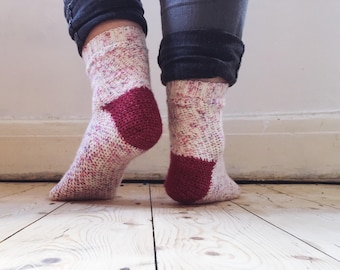 Crochet Pattern - Sweetheart Socks