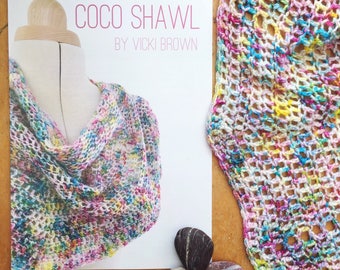 crochet pattern - Coco Shawl - PRINT copy