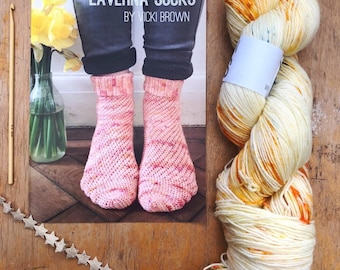 Crochet Pattern - Laverna Socks - PRINT copy