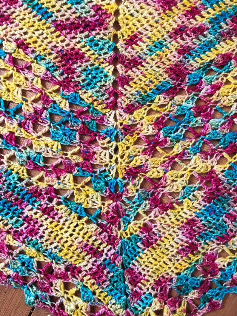 Crochet Pattern Kaleidoscope Shawl Etsy