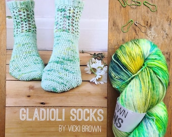 Crochet Pattern - Gladioli Socks - PRINT copy