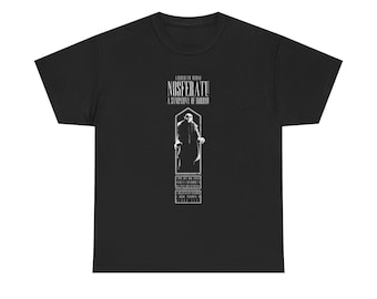 Nosferatu, Horror, Classic, Film T-Shirt, Graphic Print, Custom Illustration