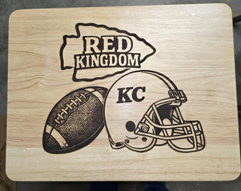 Kansas City Chiefs Football SVG PNG laser file engraving