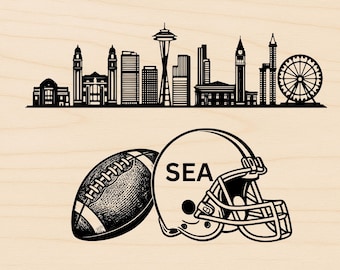 Seattle Football Helmet file only| Laser Engraving File | SVG PNG
