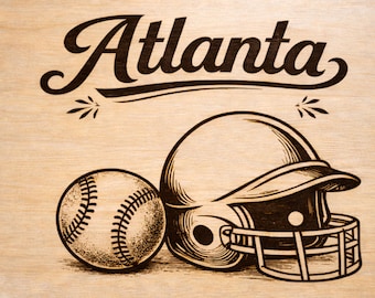 Atlanta Baseball Braves Laser PNG JPG file only digital