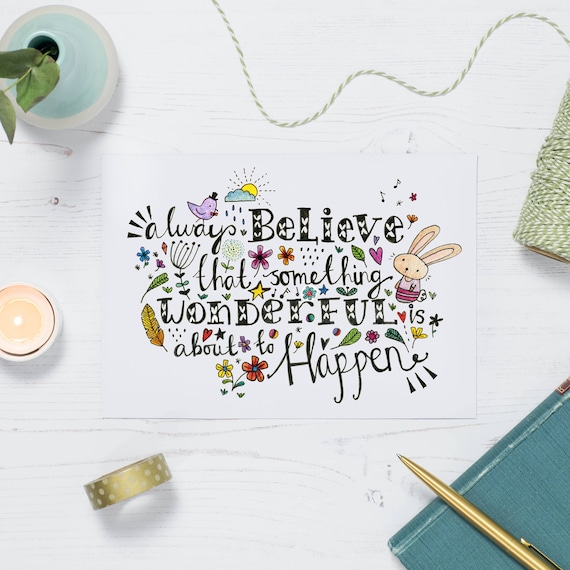 Citations Sur Espoir Carte Citation Carte Postale Citation Etsy