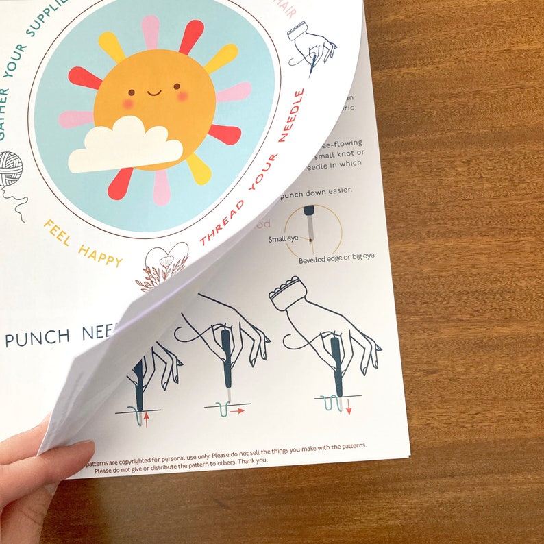Punch Needle Pattern For Beginners. Punch Needle Art. Punch Needle Tutorial. Punch Needle Patterns. Make Your Own. Kawaii Sun. Cute Sun image 4
