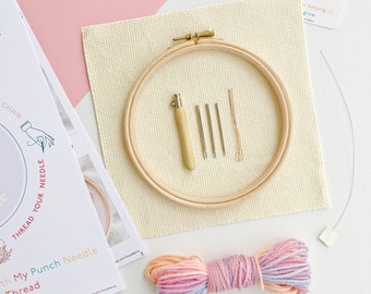 Kit de punzonado para principiantes: Aguja Lavor, manualidades DIY, fabricado en el Reino Unido.