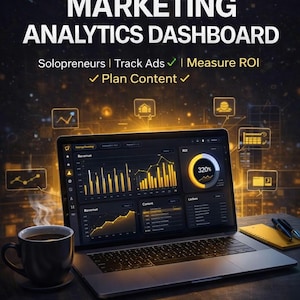 Dashboard di analisi di marketing / Monitoraggio delle campagne pubblicitarie ROI della spesa pubblicitaria / Calendario dei contenuti / Download HTML per liberi professionisti
