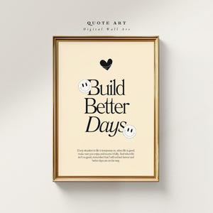 Inspirational Poster | Artful Quotes Wall Art | Decorative Quote Poster | Retro & Trendy Design | Positive Message | DIGITAL DOWNLOAD