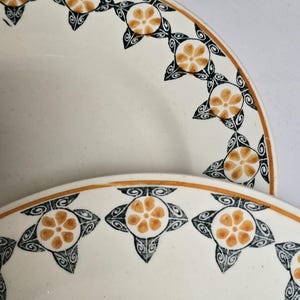 Set Of French Antique Vintage St Amand &quot; Simone &quot; Plates
