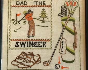 Golf Embroidery Dad the Swinger