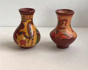 Petite Mexican Vases Set of 2