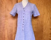 70s Knit Tunic Lavender Boucle