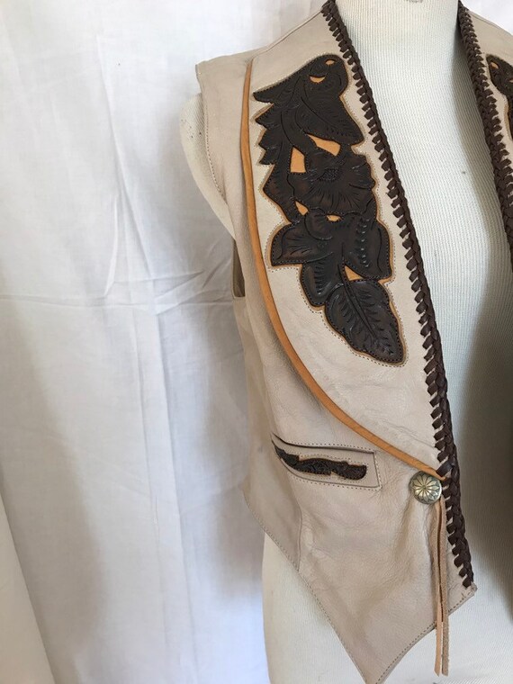 Mexican leather vest cheap